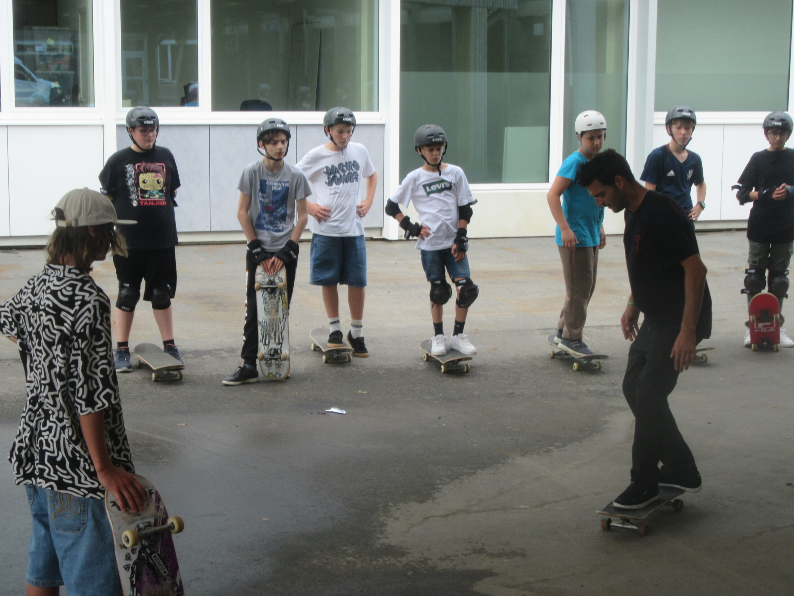 Fotoverslag: Workshop skaten voor leerlingen van de zomerschool
