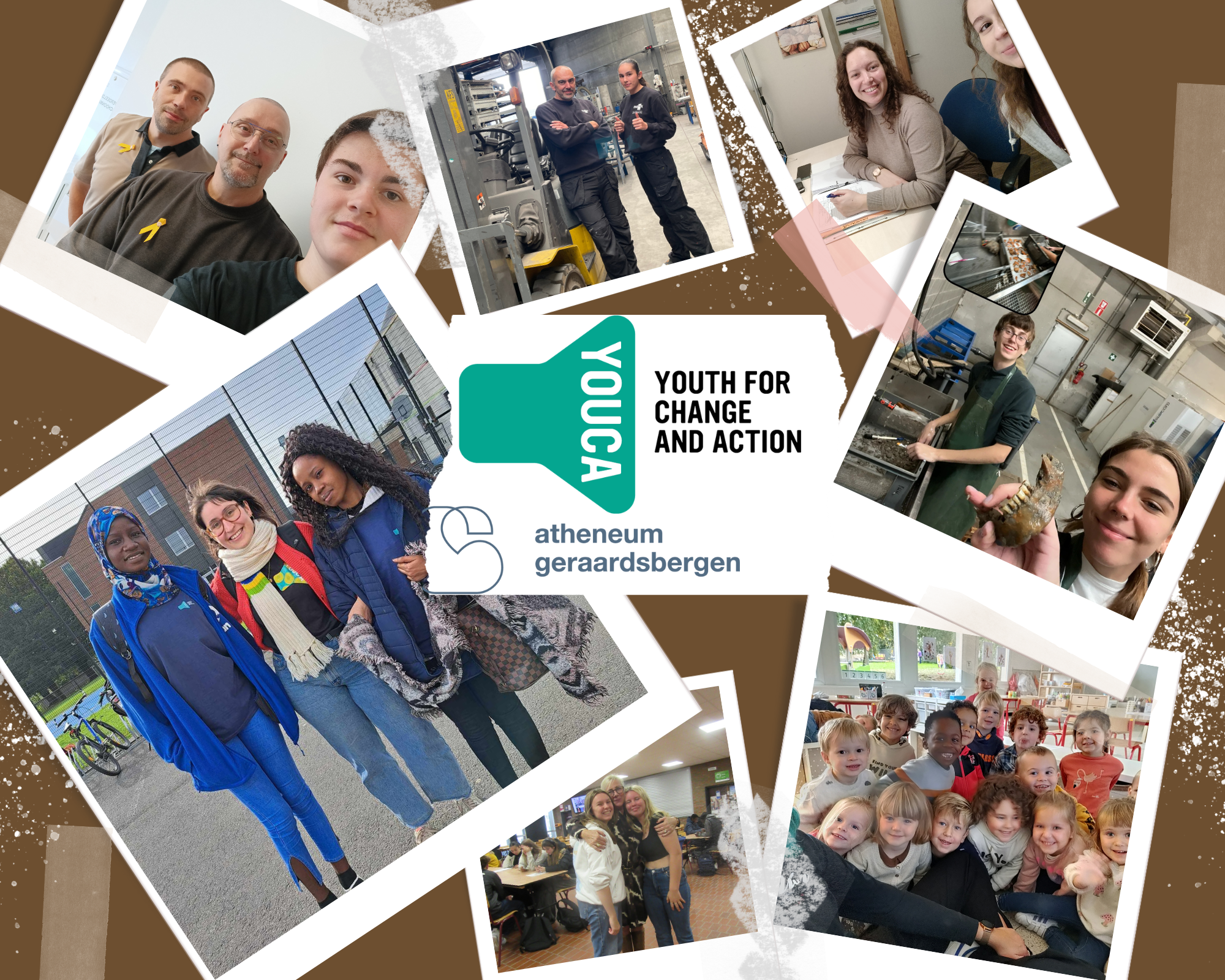 Laatstejaarsleerlingen trekken naar zelfgekozen werkplek in het kader van de 17de YOUCA Action Day