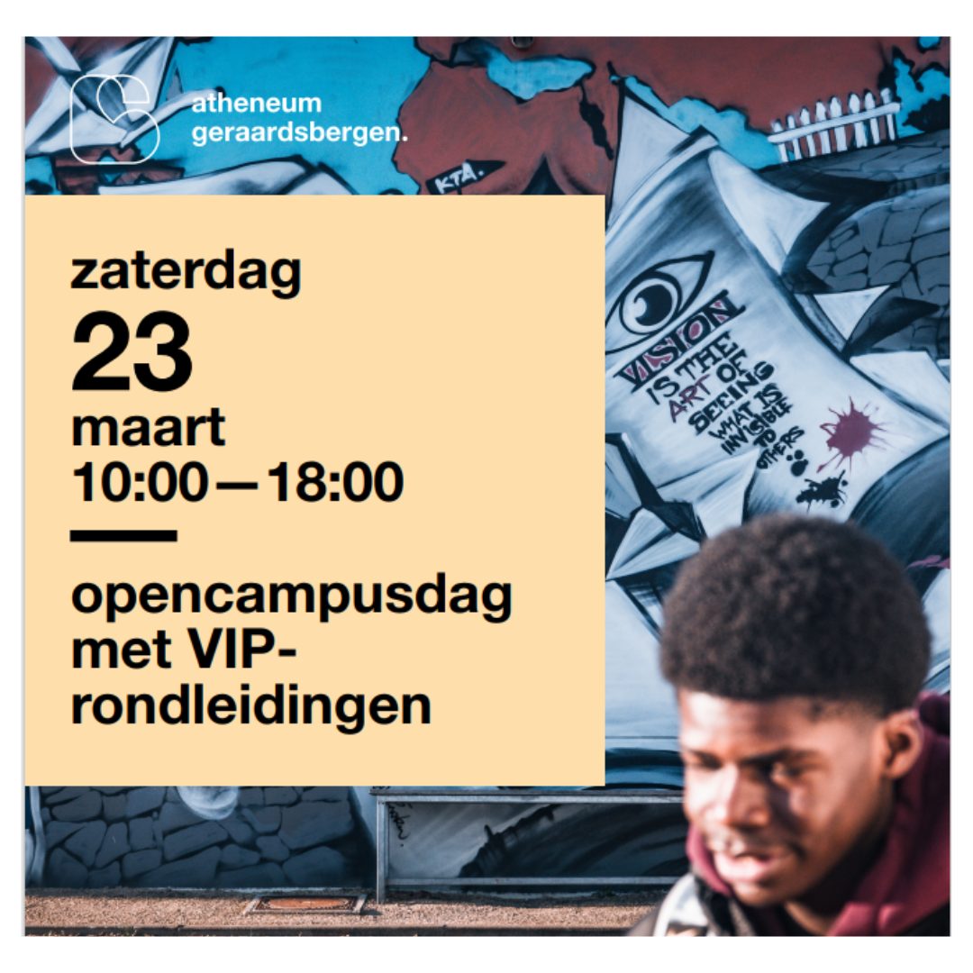 GO! atheneum Geraardsbergen houdt gevarieerde opencampusdag op zaterdag 23 maart 
